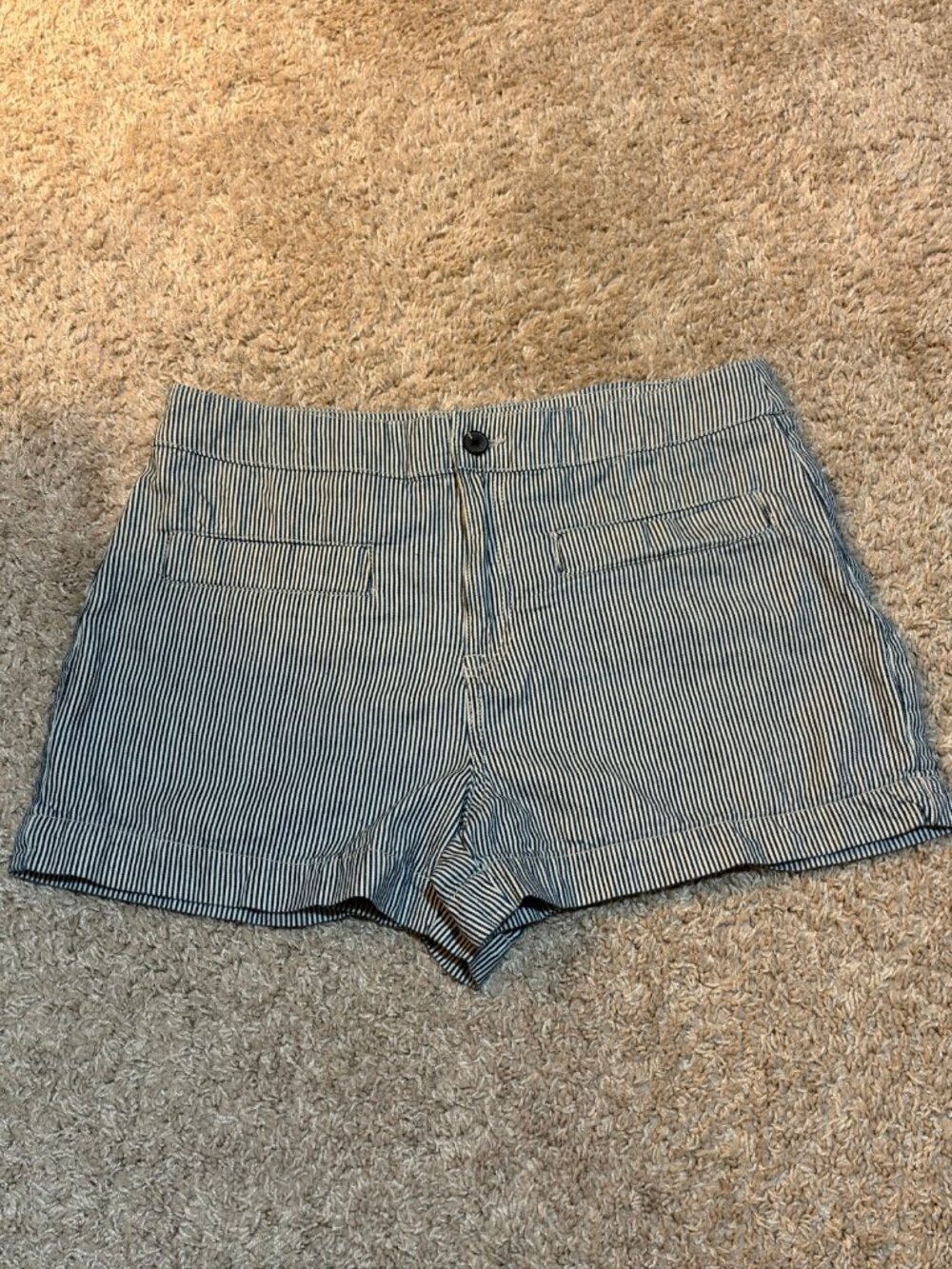 Sanctuary Navy White Striped Cotton Shorts Size 31
